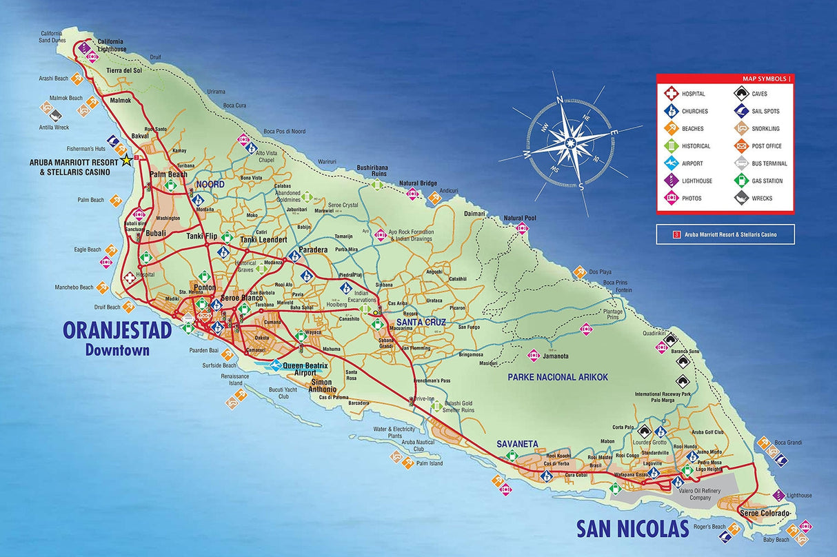 2019 Map of Aruba