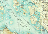 1909 Map of Lake Winnipesaukee New Hampshire