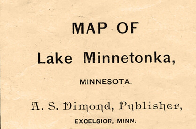 1893 Map of Lake Minnetonka Minnesota