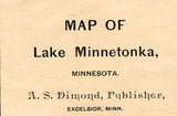 1893 Map of Lake Minnetonka Minnesota