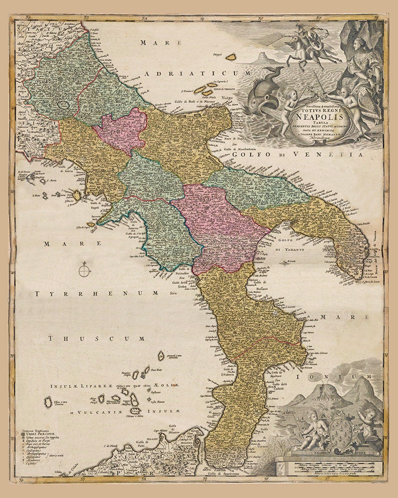 1731 Map of Italy