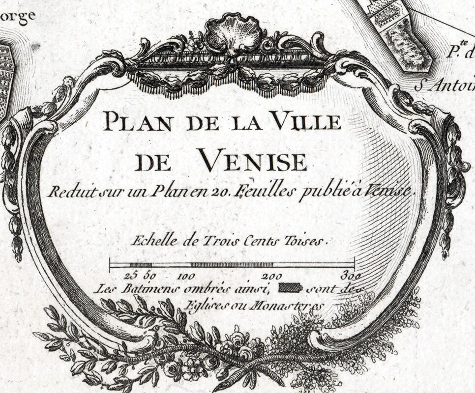 1764 Map of Venice Italy