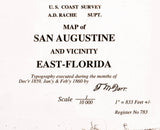 1860 Map of Saint Augustine Florida