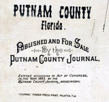 1883 Map Of Putnam County Florida