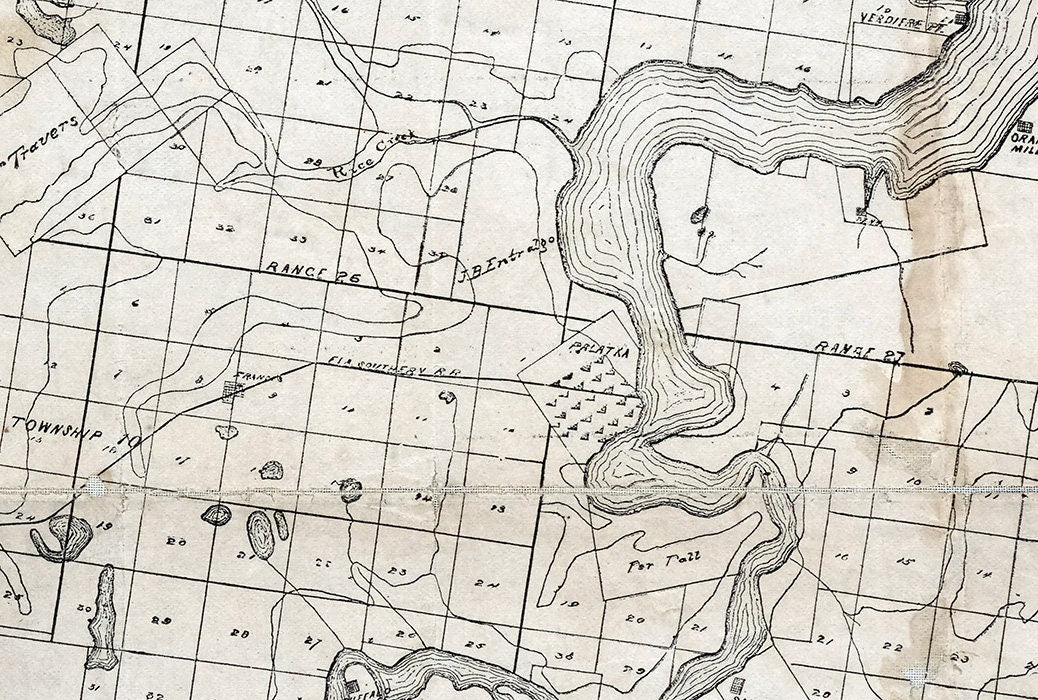 1883 Map Of Putnam County Florida