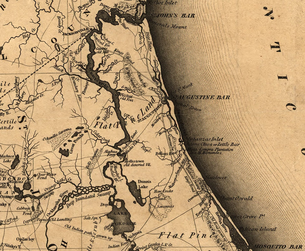 1823 Map of Florida