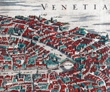 1641 Panoramic Map of Venice Italy