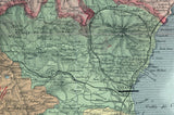 1900 Map of Sicily Italy