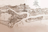 1860 Map of Saint Augustine Florida
