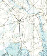 1918 Topo Map of Saint Marys Florida Quadrangle Yulee