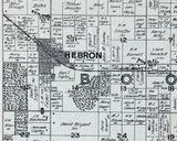 1898 Farm Line Map of Boone Township Porter County Indiana