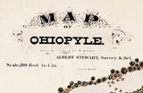 1868 Map of Ohiopyle Fayette County Pennsylvania