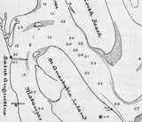 1882 Map of Saint Augustine Harbor Florida