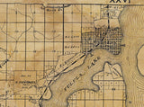 1885 Map of Clay County Florida