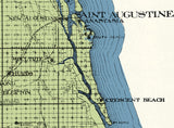 1914 Map of Saint Johns County Florida