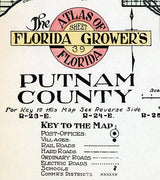 1914 Map of Putnam County Florida