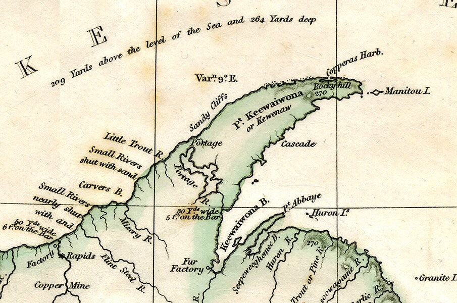 1832 Map of Lake Superior
