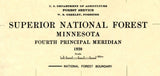 1920 Map of Superior National Forest