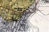 1969 Coal Mine Map of Banning Mine and Adjoiner Mines in Fayette and Westmoreland County Pa