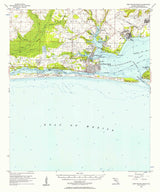 1956 Topo Map of Fort Walton Beach Florida