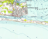 1956 Topo Map of Fort Walton Beach Florida