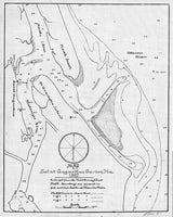 1882 Map of Saint Augustine Harbor Florida