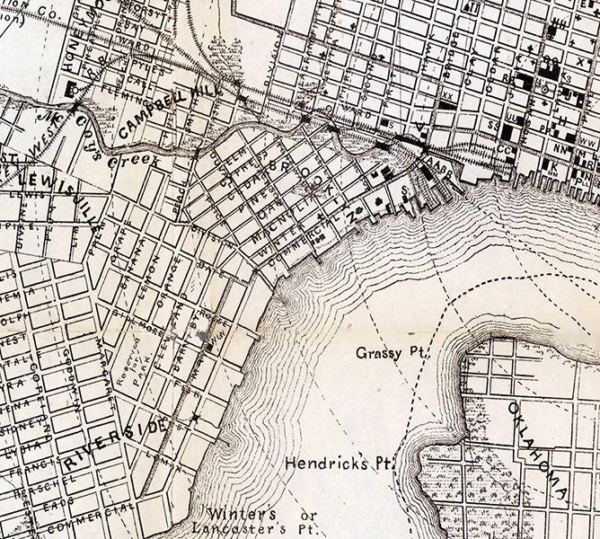 1887 Map of Jacksonville Florida