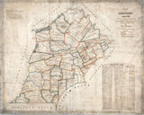 1820 Map of Chester County Pennsylvania