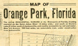1910 Map of Orange Park Clay County Florida