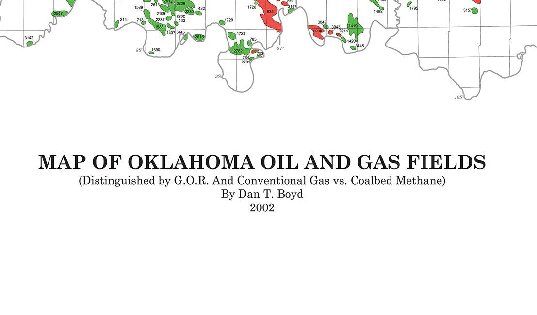 2002 Map of Oklahoma Oil and Gas Fields