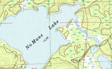 1982 Topo Map of No Mans Lake Winchester Wisconsin