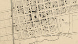 1865 Map of Covington Indiana