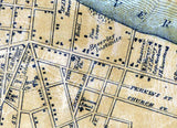 1859 Map of Beverly City Burlington County New Jersey