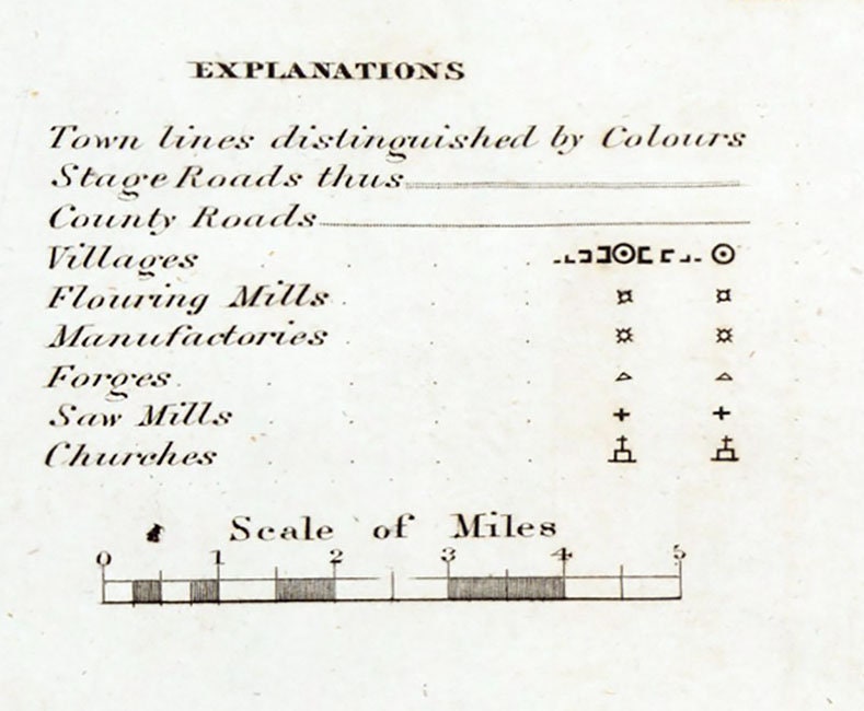 1829 Map of Dutchess and Putnam County New York