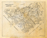 North Fayette Township Allegheny County Pennsylvania Warrantee Map