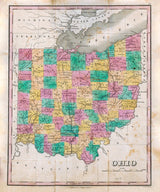 1828 Map of the State of Ohio