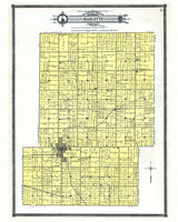 1906 Map of Marlette Township Sanilac County Michigan