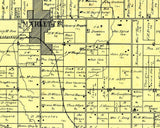 1906 Map of Marlette Township Sanilac County Michigan