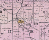 1855 Farm Line Map of Morgan Township Butler County Ohio