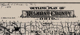 1888 Map of Belmont County Ohio