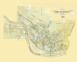 1860 Map of Youngstown Mahoning County Ohio