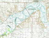 1980 Map of Lake Sakakawea North Dakota Minot Williston