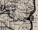 1888 Map of Belmont County Ohio