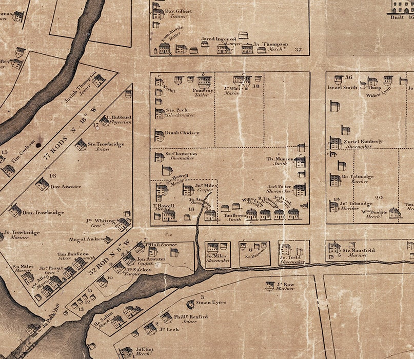 1806 Map of New Haven Connecticut