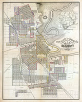 1902 Map of Beaumont Texas