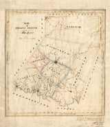 1817 Map of Indiana County Pennsylvania