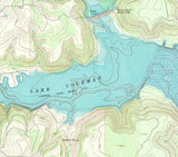 1967 Map of Lake Coleman Texas