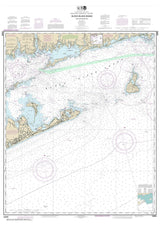 2017 Nautical Map of Block Island Sound and Approaches