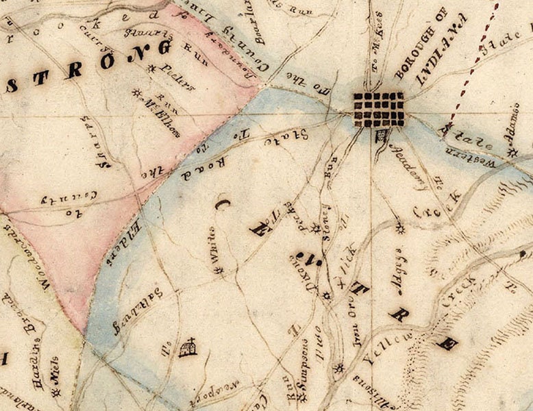 1817 Map of Indiana County Pennsylvania