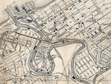 1858 Map of Cleveland Cuyahoga County Ohio